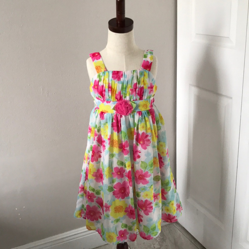 JESSICA ANN Girls Special Occasions Floral Summer Dress | 6